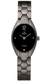 Inex Ladies 11 Diamonds Titanium Sapphire Petite 20mm