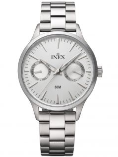 Inex Mens Day Date Steel 40mm