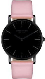 Carrie Taylor Lexington Gunmetal/Black Pink Leather