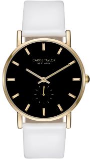 Carrie Taylor Lincoln Gold/Black White Leather