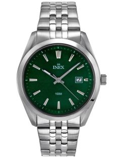 Inex Mens Silver Green 12173 H