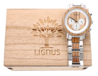Lignus Hector Zebra Wood Chronograph LW0101
