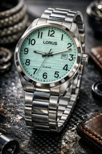 Lorus Rippled Turquoise 39mm