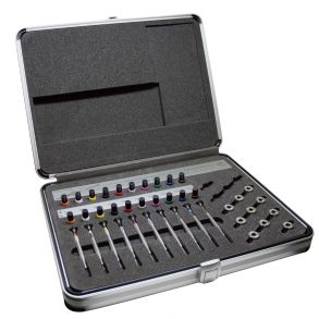 Bergeon 7965-Premium tool case made of aluminum with 10 Screwdrivers 219282