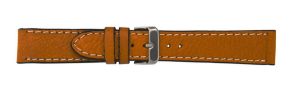 Falkenlund Deluxe Beco Watch Strap Rodeo Soft Brown Calf Leather 18mm Stainless Steel Buckle 339318S