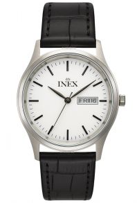Inex Mens Classic Day Date Leather 35mm