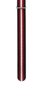 IHS 22mm Black/Red/White Nato strap NATO20SRHRS