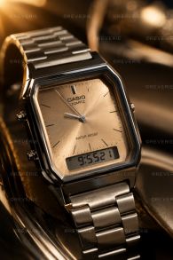 Casio Unisex Ana-Digi Bronze Retro 29mm