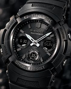 Casio G-Shock Black Solar Radio-Controlled 200m Diver 46mm