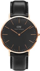 Daniel Wellington Classic Black Sheffield Rose Gold 40mm DW00100127