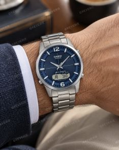 Casio Mens Solar Titanium Radio-Controlled Sapphire 40mm