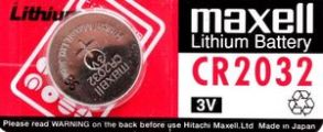 Panasonic / Maxell Lithium battery CR2032