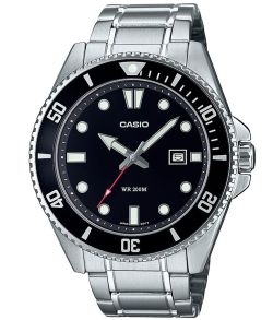 Casio Mens Steel Black Diver 200M