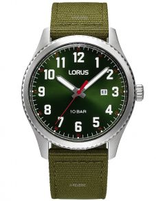 Lorus Mens 100m Classic Green 41mm