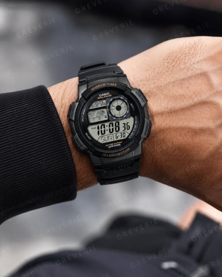 Casio Mens Digital Black 45mm