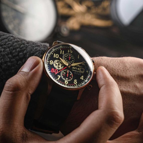 AVI-8 Hawker Hurricane Classic Chronograph D-Day 80 Limited Edition AV-4011-1D