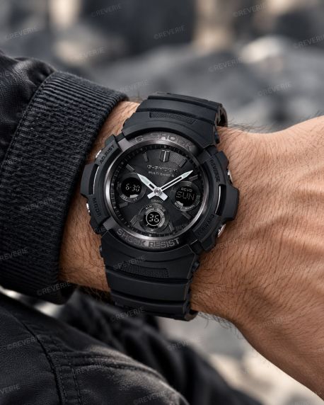 Casio G-Shock Black Solar Radio-Controlled 200m Diver 46mm