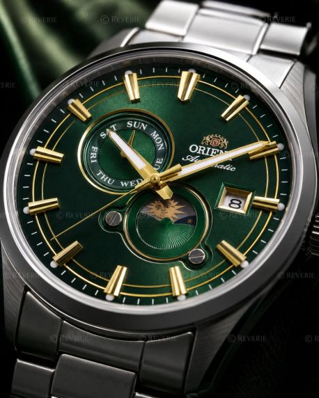Orient Steel Green Moon-Phase Sapphire 41mm